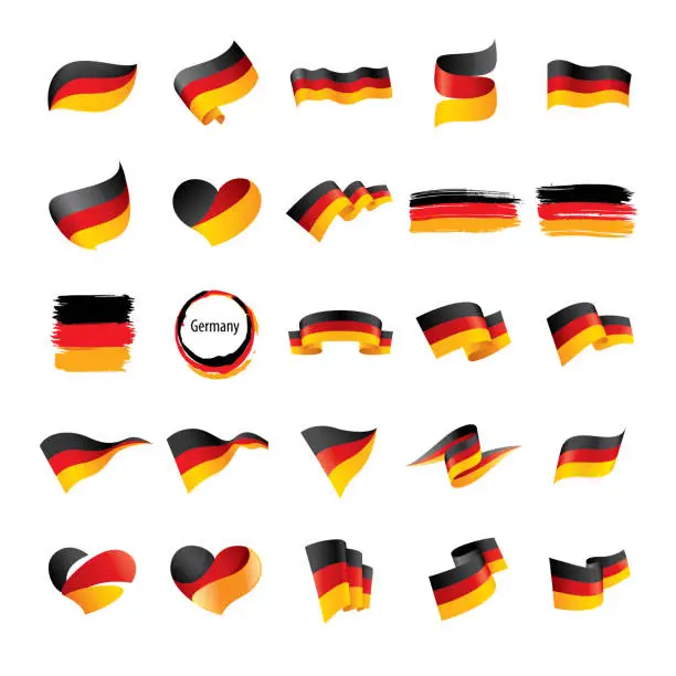 Vector illustration of Germany flag, vector illustration