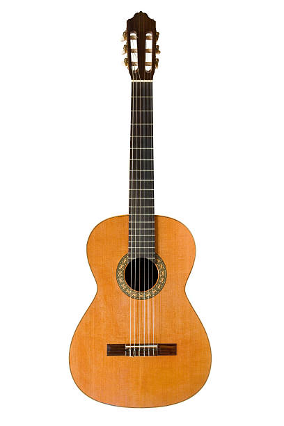 istock Close-up of a brown classical acoustic guitar 90152317