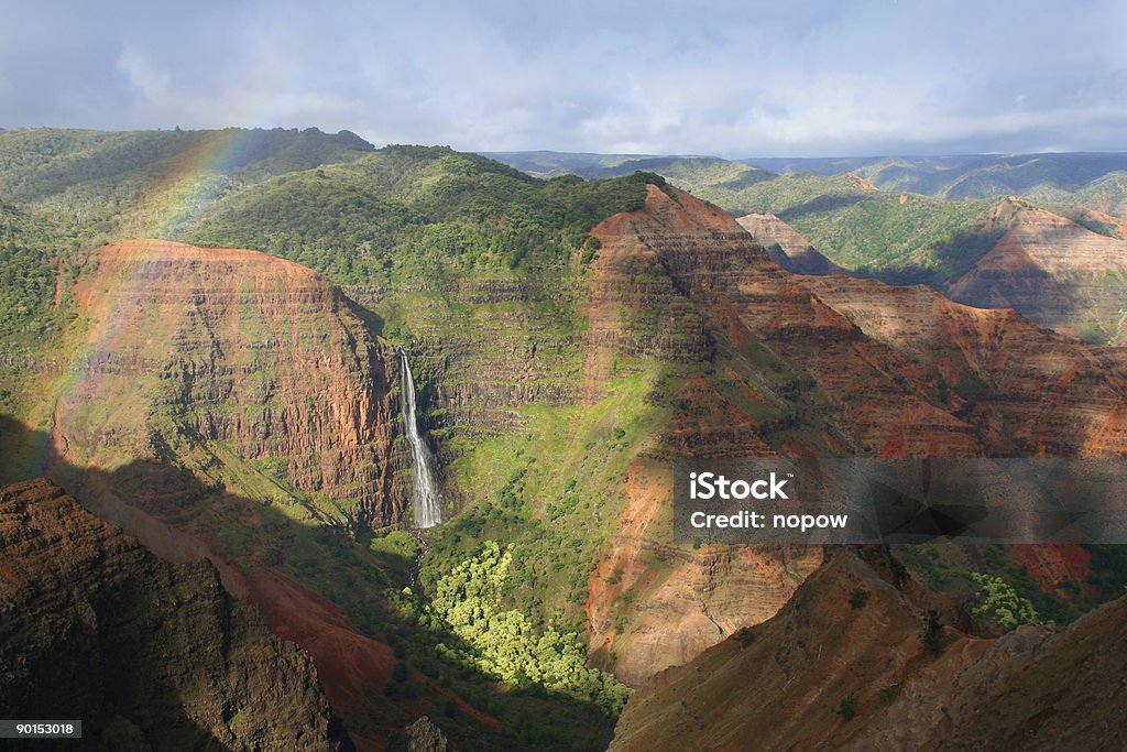 Canyon de Waimea - Photo de Cascade libre de droits