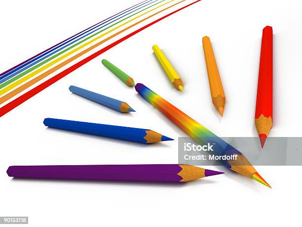 カラー鉛筆 2 - 3Dのストックフォトや画像を多数ご用意 - 3D, きちんとしている, イラストレーション