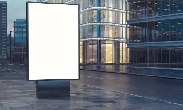 istock blank billboard in city night 901533934