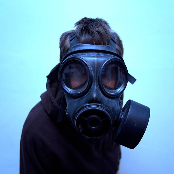istock Man in a gas mask 90154068