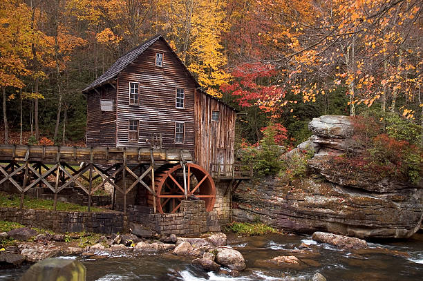 istock Autumn at the Grist Mill 90154402
