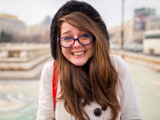istock Happy girl looking at camera and smiling 901545558