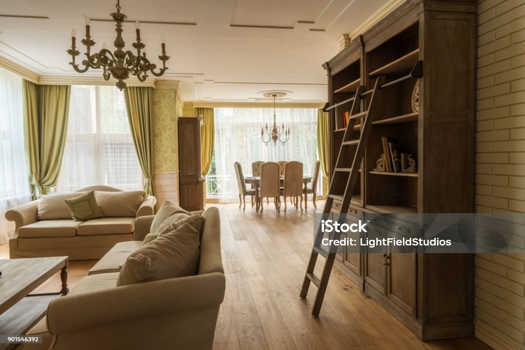 Wohnzimmer interior - Lizenzfrei Tradition Stock-Foto