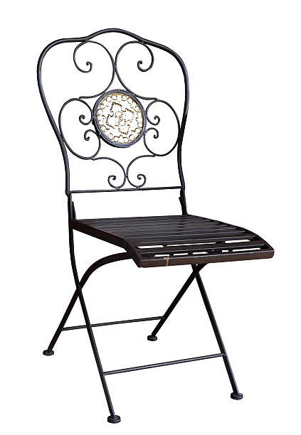 Ornate Patio Chair stock photo