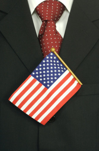Businessman from United States of America conceptual image