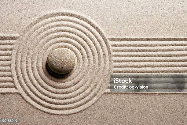 Zen Garden Stock Photo - Download Image Now - Sand, Zen-like, Japanese Culture