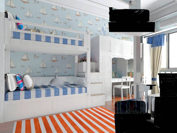 istock 3D Render of kids bedroom 901554874