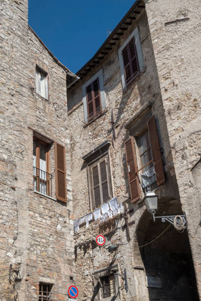 Narni (Terni, Umbria, Italy): medieval buildings in the historic town