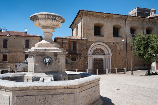 Cittaducale (Rieti, Lazio, Italy), historic town. Piazza del Popolo, the main square of the city