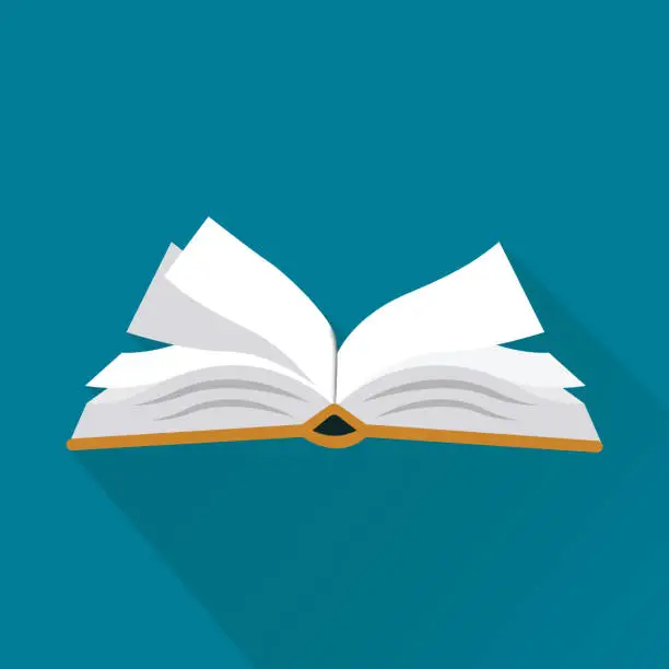 Vector illustration of Book Flat Icon