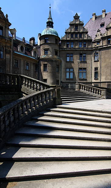 Castle in Moszna stock photo