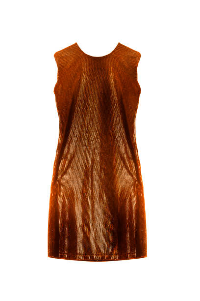istock Golden dress isolated 901558920