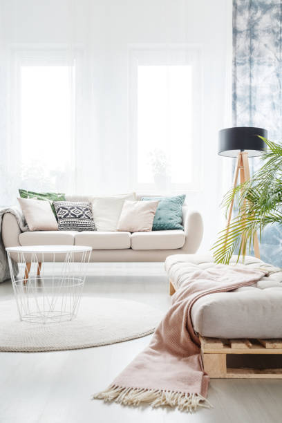 istock Settee in bright living room 901559962