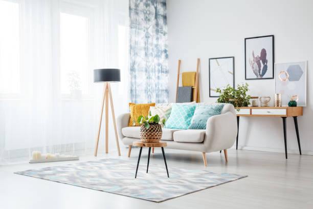 istock Living room with posters 901560000