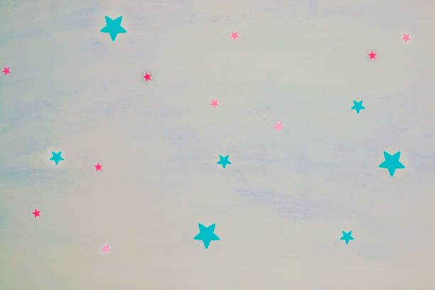 istock Stars on a white blue ceiling in an apartment 901560038