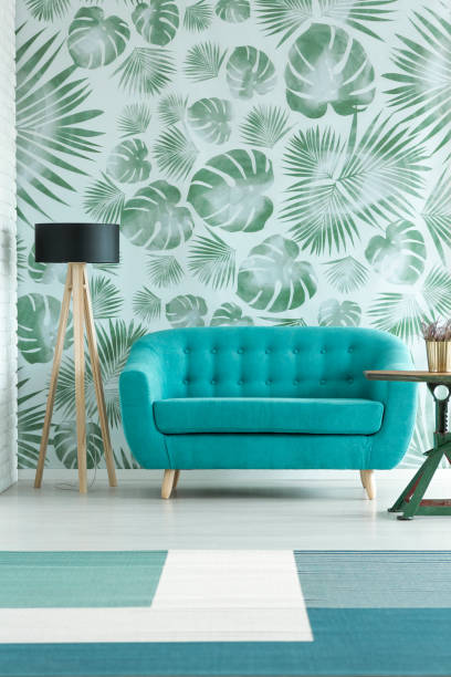 istock Turquoise sofa in living room 901562460