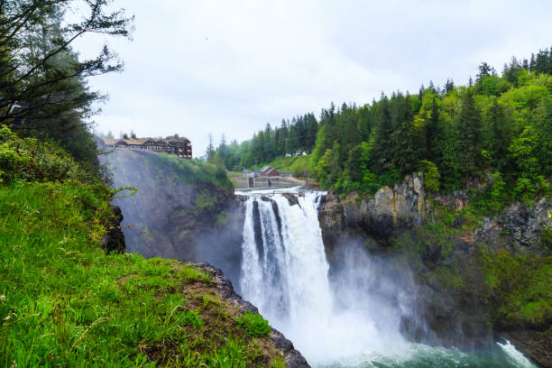 istock Snoqualmie Lodge Above the Falls 901565634