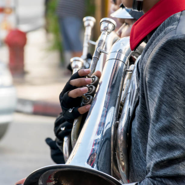 istock young musicians are playing on trumpets 901567634