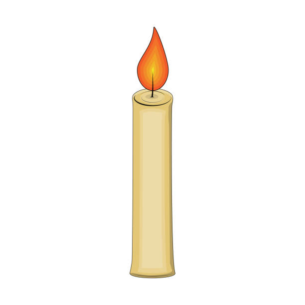 istock candle cartoon for christmas design isolated on white background 901568334