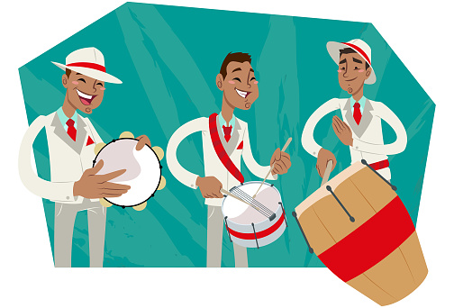 Samba school drums