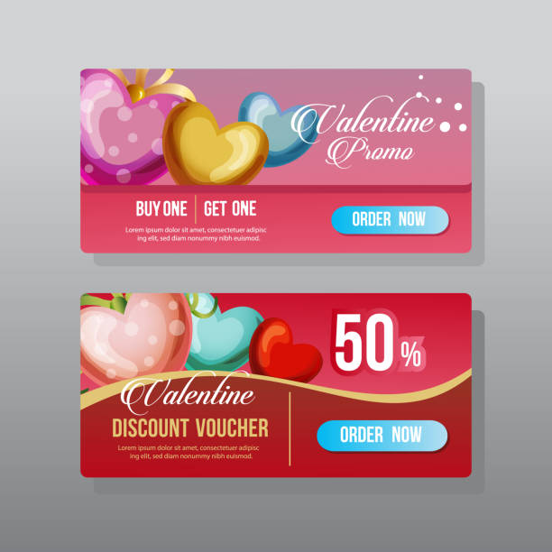 valentine web banner verzierten herz - frame romance ornate valentine card stock-grafiken, -clipart, -cartoons und -symbole