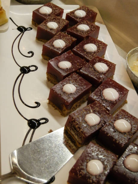 istock Brownies on cake table in turkish hotel 901575018