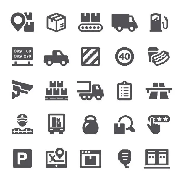 Vector illustration of Shipping Icons