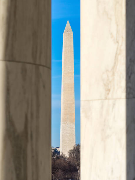 istock The Washington Monument from the Thomas Jefferson memorial 901583576