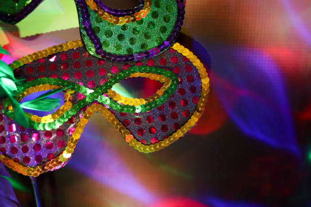 istock Mardi Gras, Rio Carnival masks and colorful decorations. 901583878