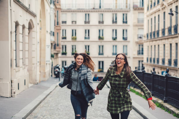 istock Women enjoying Paris 901588380