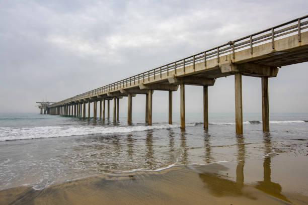 Scripps Pier on a cloudy day