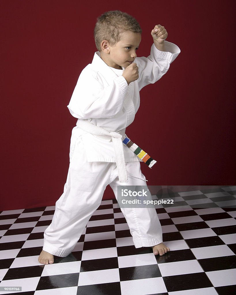 Karate crianças - Foto de stock de Arte royalty-free