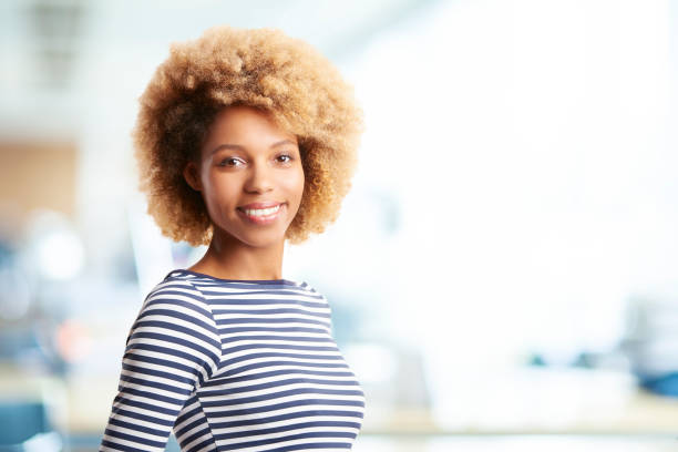 istock Happy young woman portrait 901598916