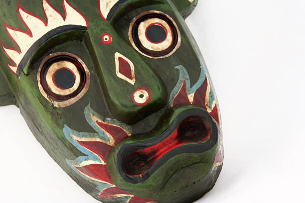 istock Colourful wooden Mask 90160461