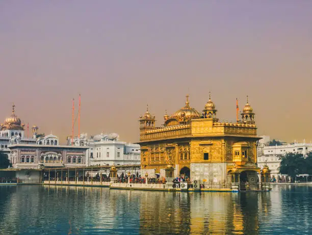 Harmandir Sahib, also known as the Golden Temple, in Amritsar Punjab