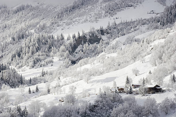 istock White Mountain Village Covered by Snow 90160721