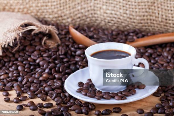 Roasted Coffee Cup Stock Photo - Download Image Now - Colombia, Cafe, Caffeine