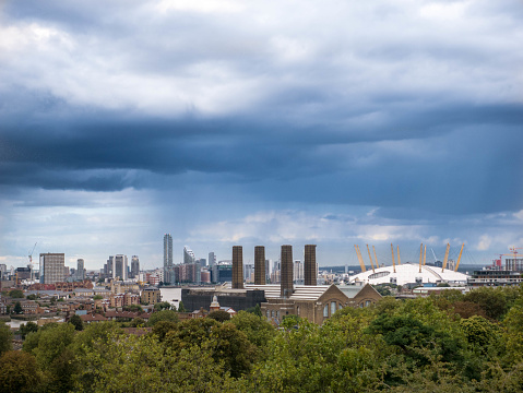 Dramatic clouds over the city. London.