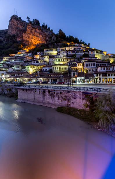 Berat, kleine Altstadt in Albanien – Foto