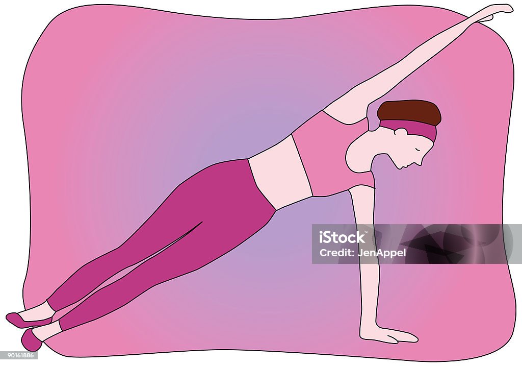 Pilates: Meerjungfrau - Lizenzfrei Pilates-Methode Stock-Illustration