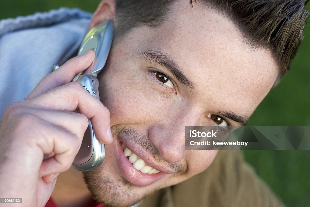 Ragazzo di telefono - Foto stock royalty-free di Adolescente