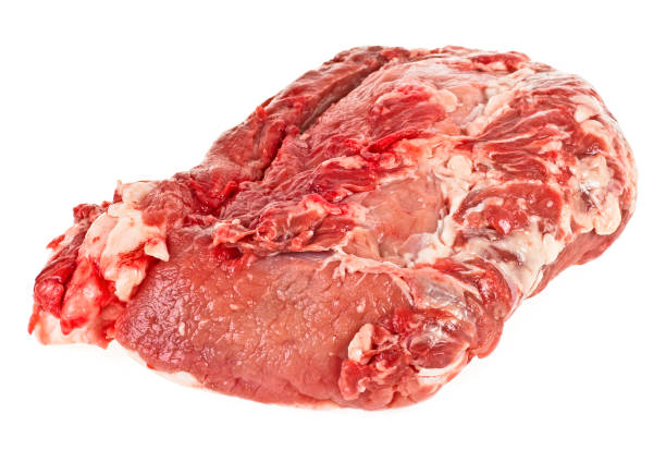 istock Raw pork meat isolated on white background 901621778