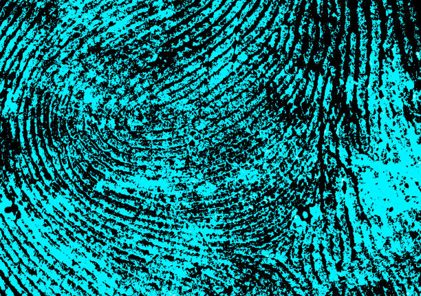 istock Fingerprint as background. Fingerprint with ultraviolet lamp. 901621870