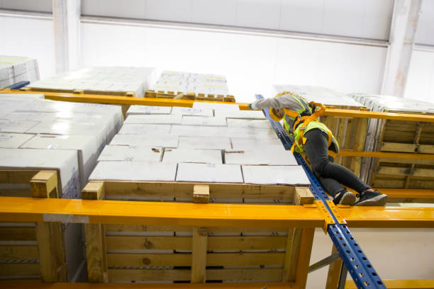 istock women with safety harness in warehouse 901622910