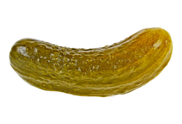istock Salt cucumber isolated on a white background 901626998