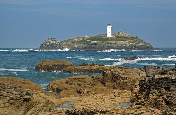 Cornish Lighthouse stock photo