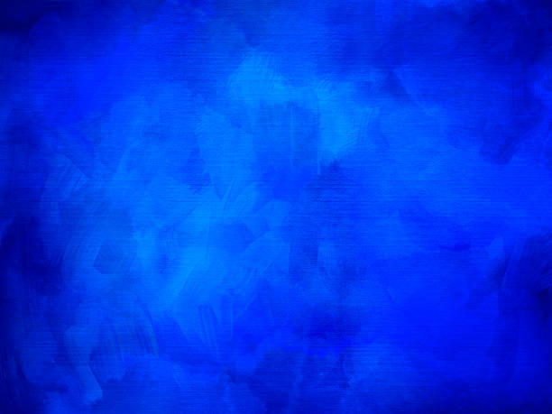 istock Abstract Blue Painting with Brush Strokes 901634658
