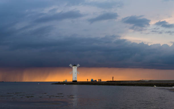 istock windmill-shaped lighthouse, Swinoujscie, Poland 901635122